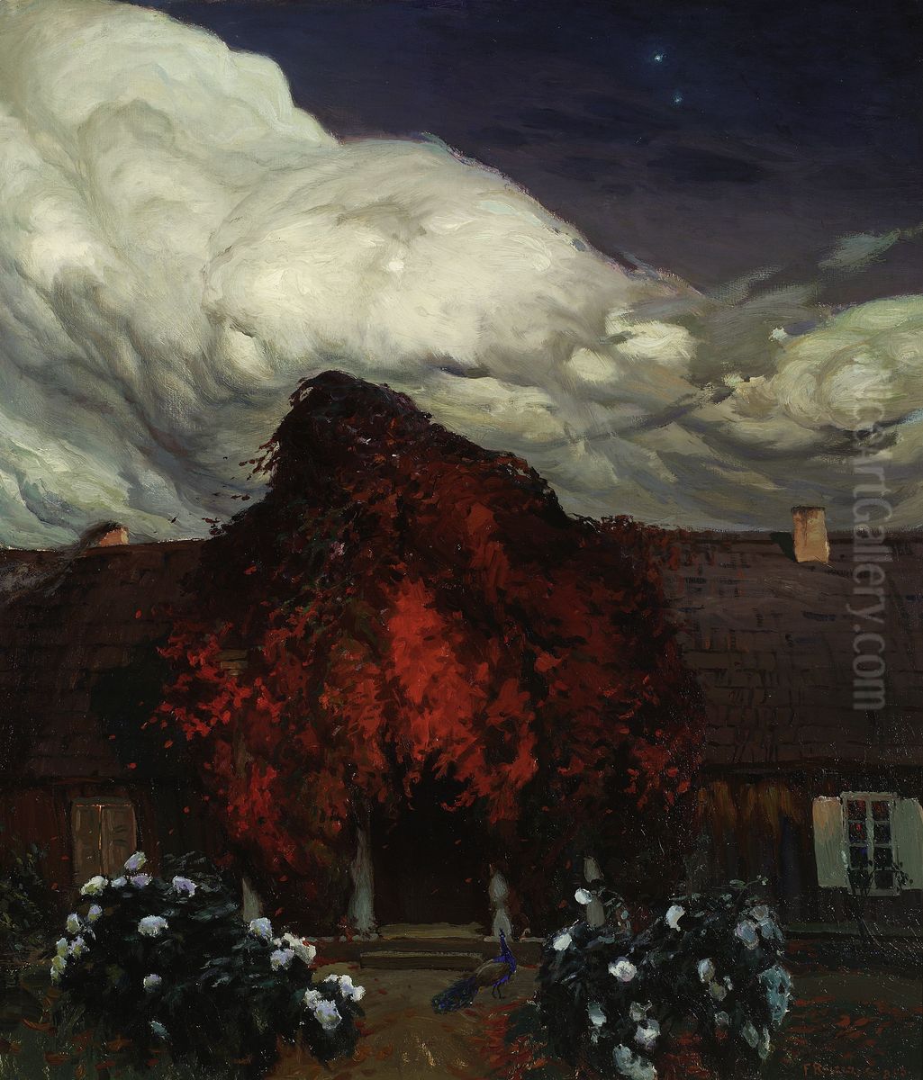 Old house Oil Painting by Ferdynand Ruszczyc