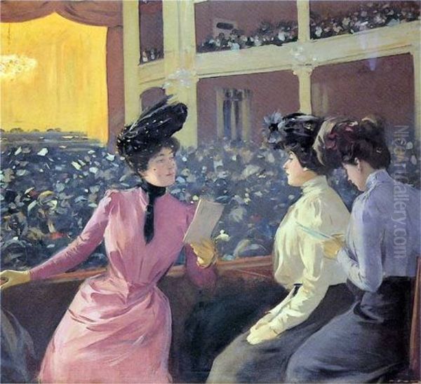 Teatre Novedades Oil Painting by Ramon Casas