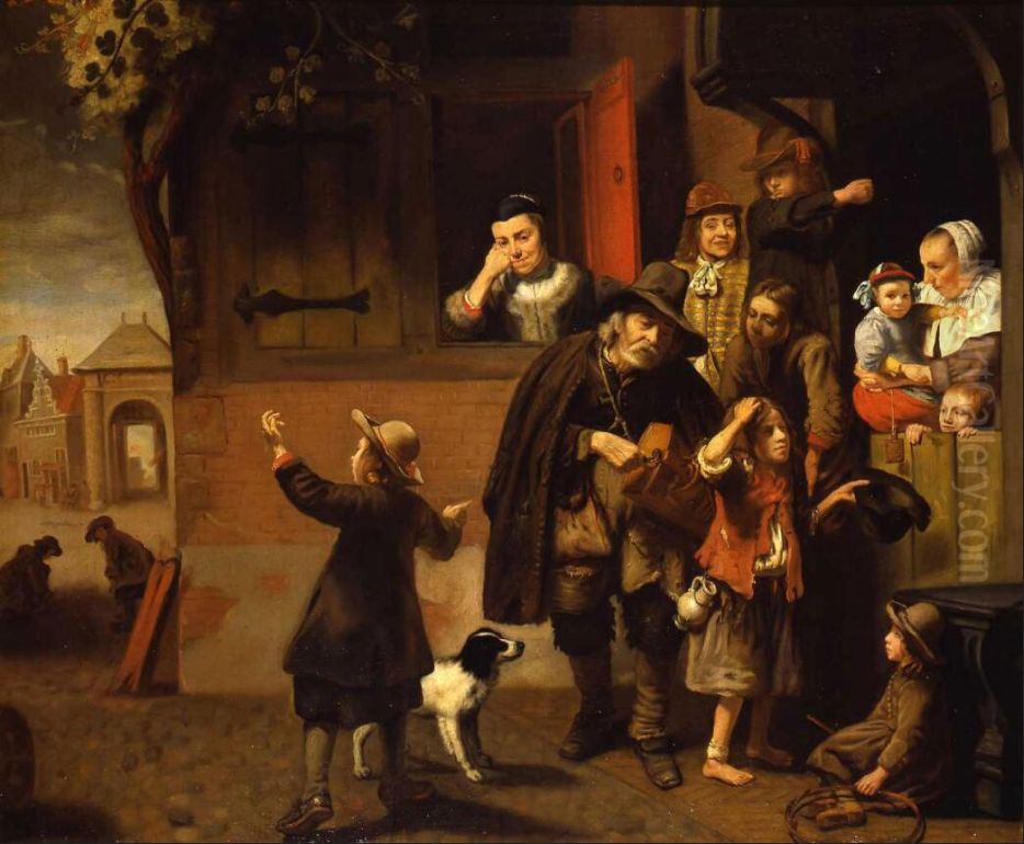 De liereman Oil Painting by Nicolaes Maes