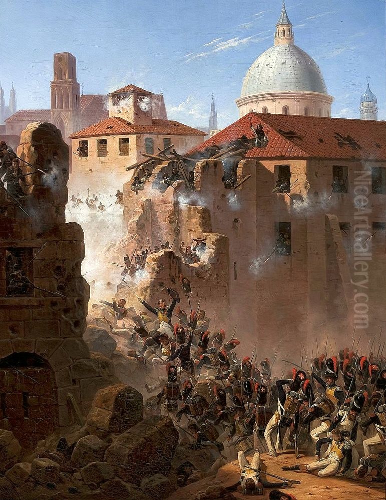 Assault on Saragossa. Oil Painting by January Suchodolski