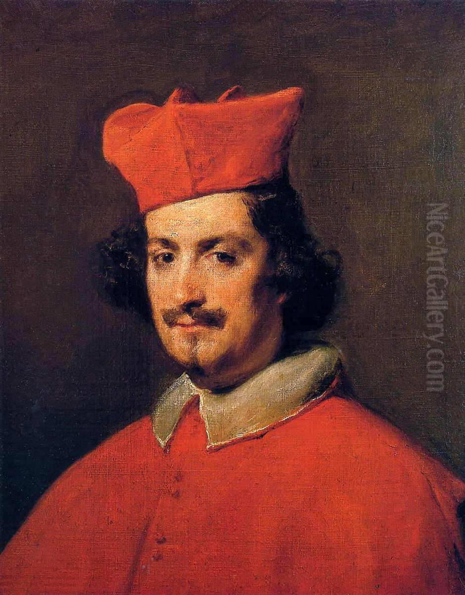 Camillo Astalli, known as Cardinal Pamphili Oil Painting by Diego Rodriguez de Silva y Velazquez