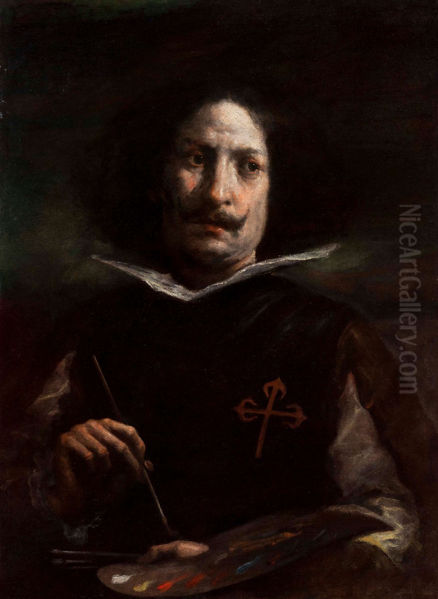 Portrait de Diego Velasquez Oil Painting by Pietro Martire Neri