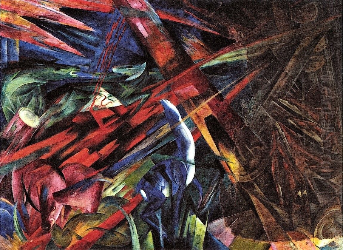 The fate of the animals Oil Painting by Franz Marc