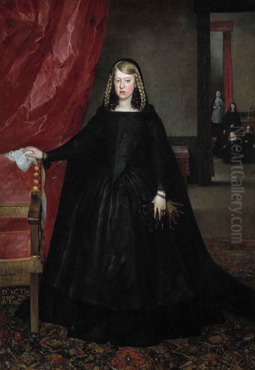 La emperatriz Margarita de Austria Oil Painting by Juan Bautista Martinez del Mazo