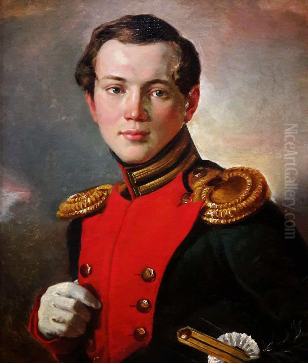 Portrait of Stanislaw Chominski (1804-1886). Oil Painting by Walenty Wankowicz