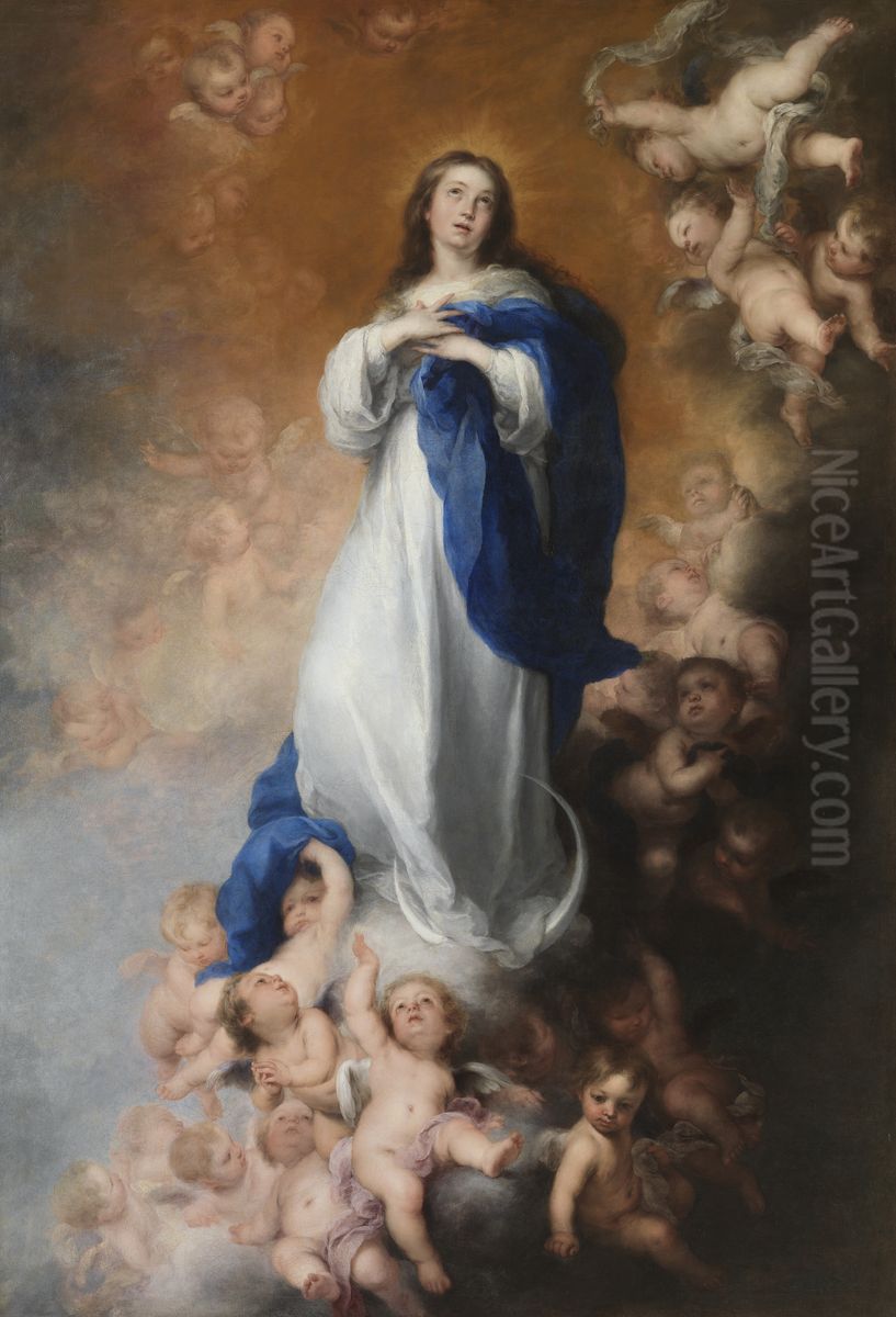 Immaculate of Soult Oil Painting by Bartolome Esteban Murillo