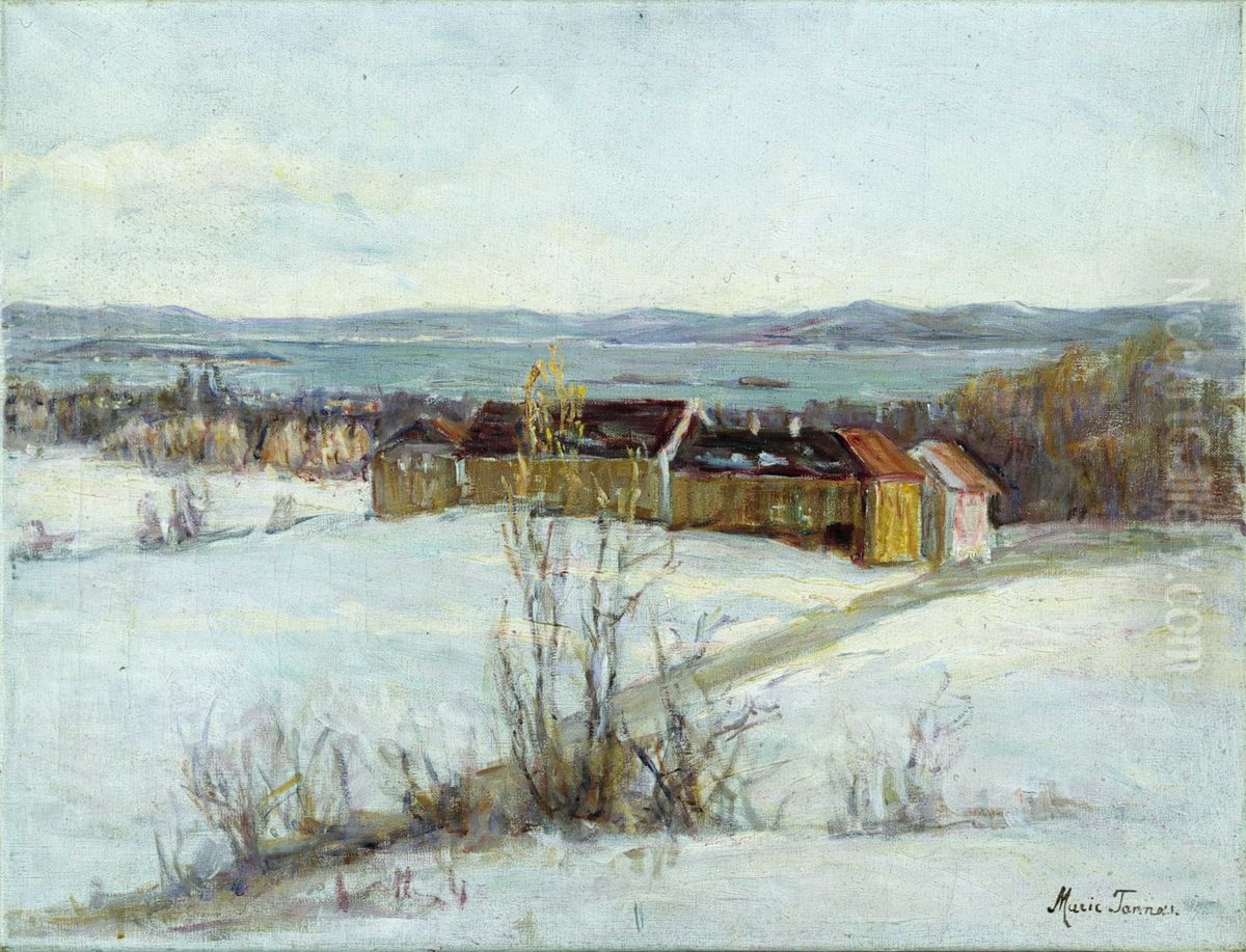 Borgen Gard, Vestre Aker Oil Painting by Marie Tannaes