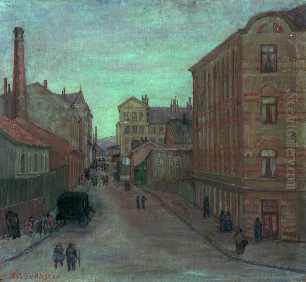 Fra Kampen Oil Painting by Anders Castus Svarstad