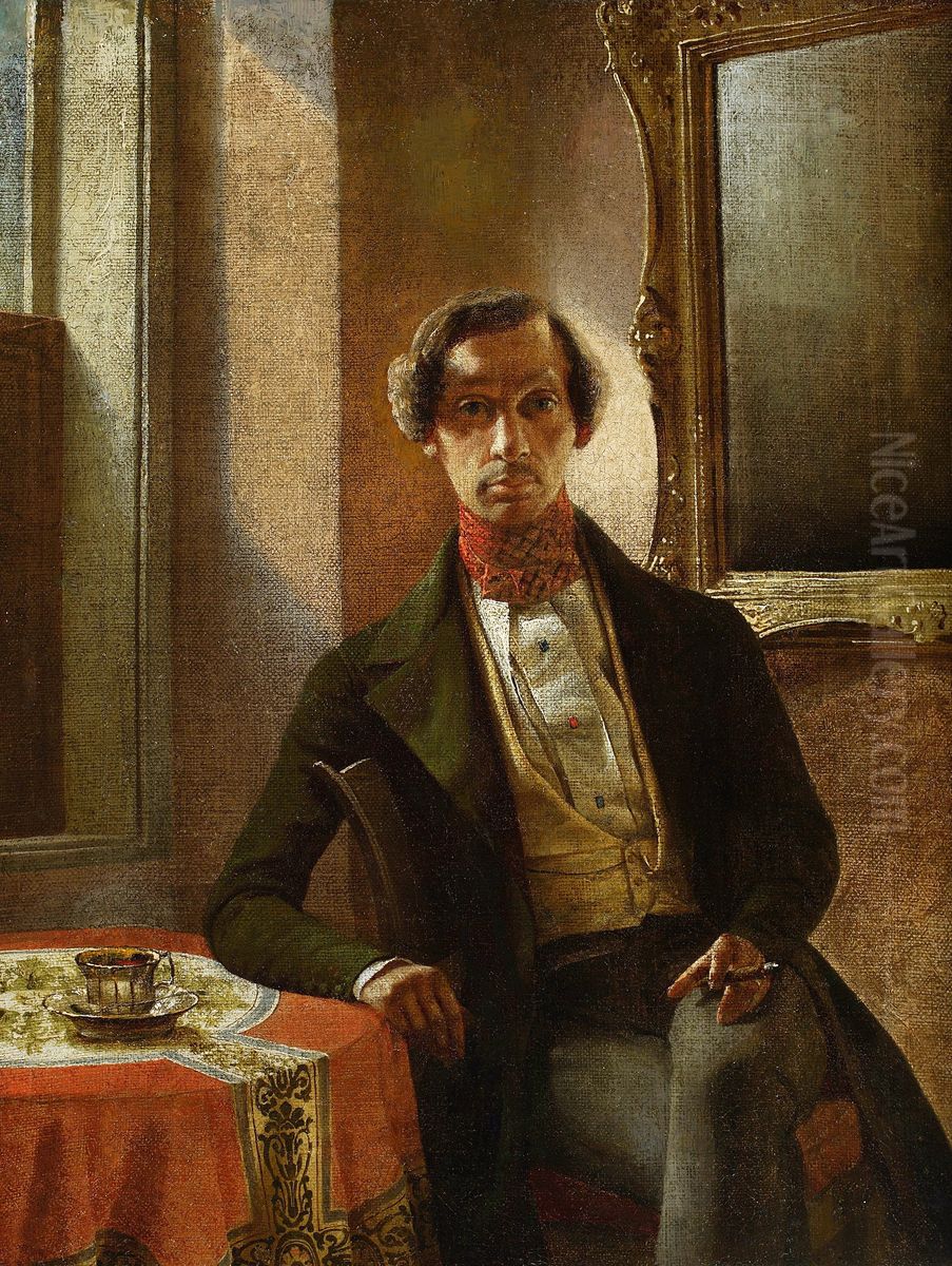 Self-portrait. Oil Painting by Marcin Zaleski