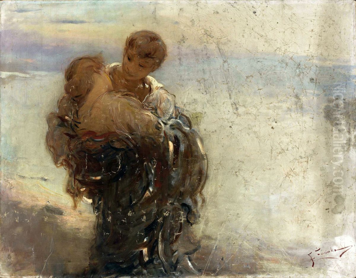 In rapture Oil Painting by Franciszek Zmurko