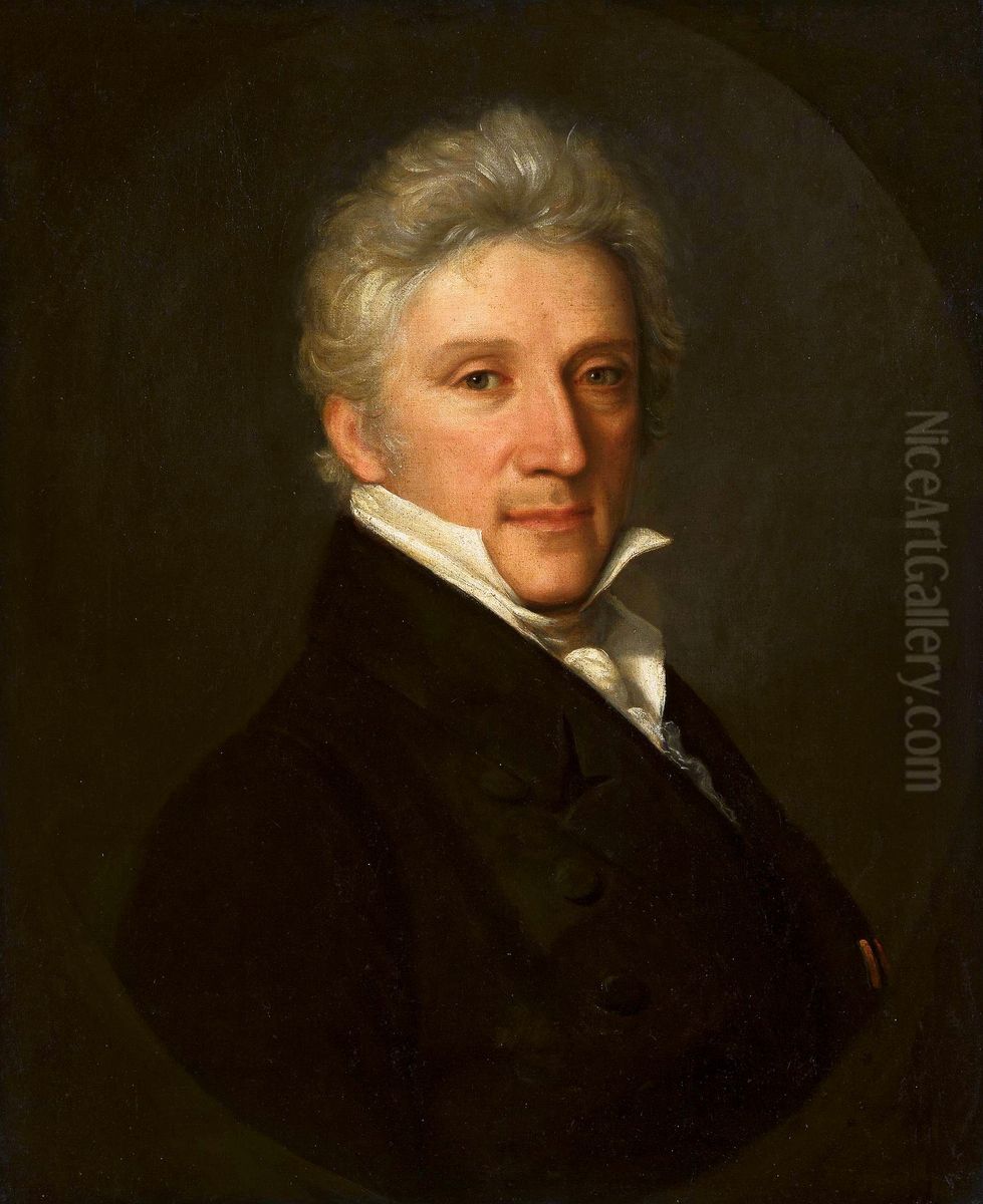 Portrait of Count Leopoldo Cicognara. Oil Painting by Natale Schiavoni