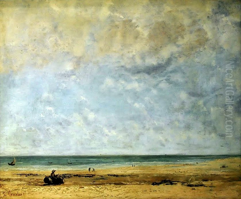 Seashore. Oil Painting by Gustave Courbet