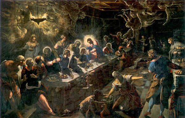 The Last Supper Oil Painting by Jacopo Tintoretto