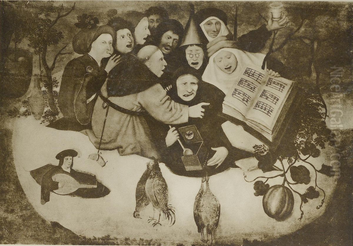 Concert in the Egg Oil Painting by Hieronymous Bosch