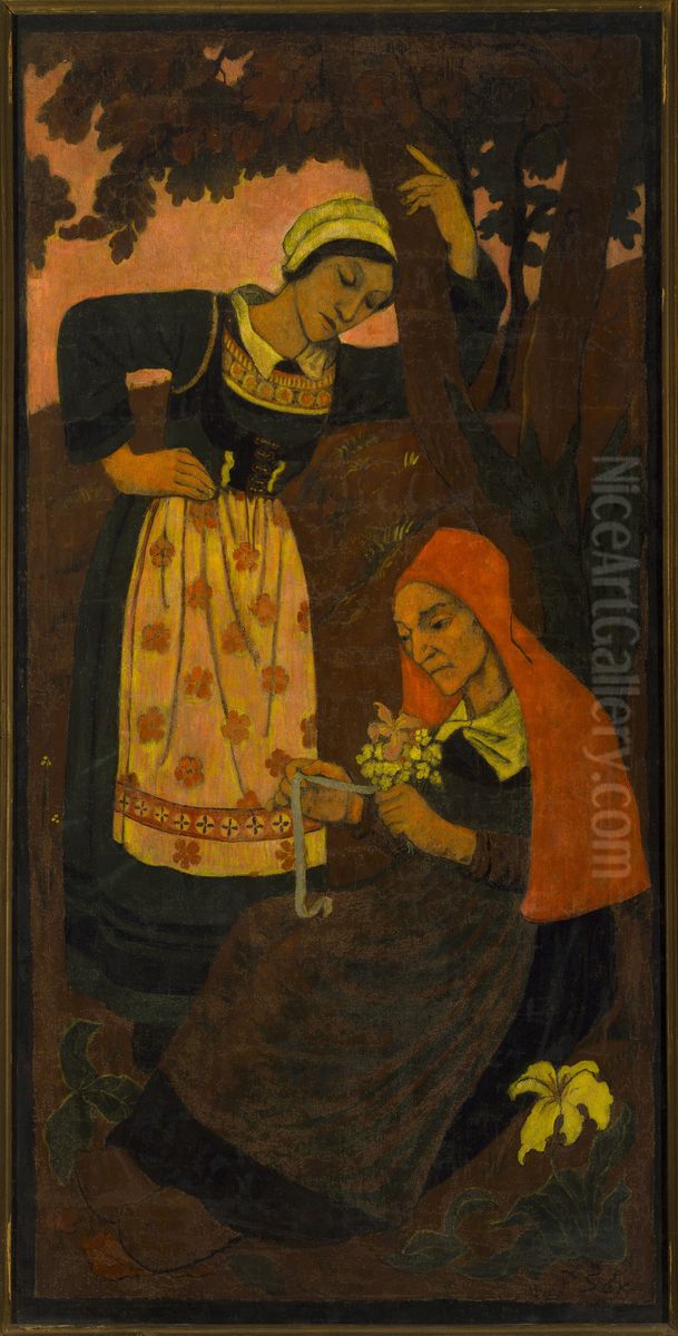 Naik - fiancee (Naik-la fiancee) Oil Painting by Paul Serusier
