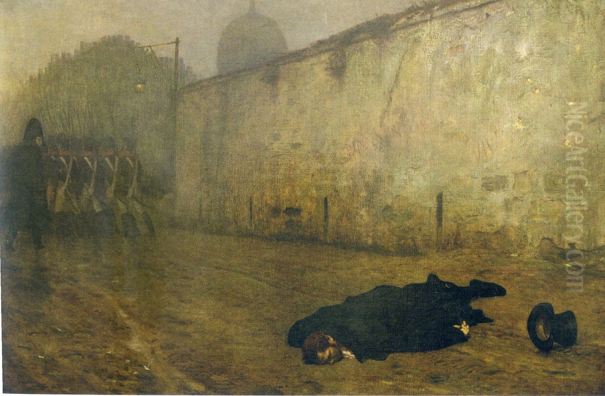 La Mort du Marechal Ney Oil Painting by Jean-Leon Gerome