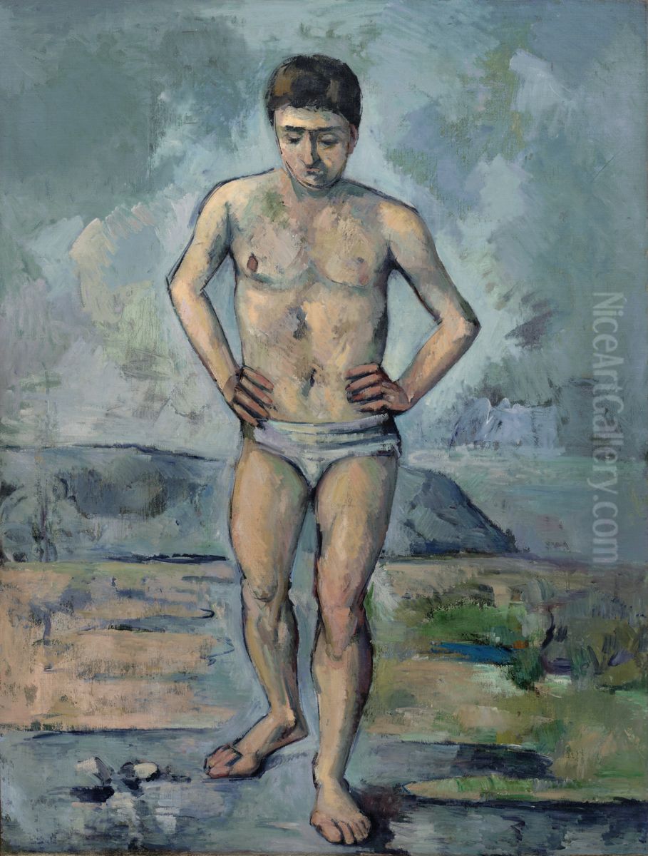 The Bather Oil Painting by Paul Cezanne