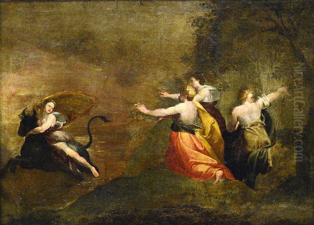 The rape of Europa Oil Painting by Francisco Goya Fuendetodos