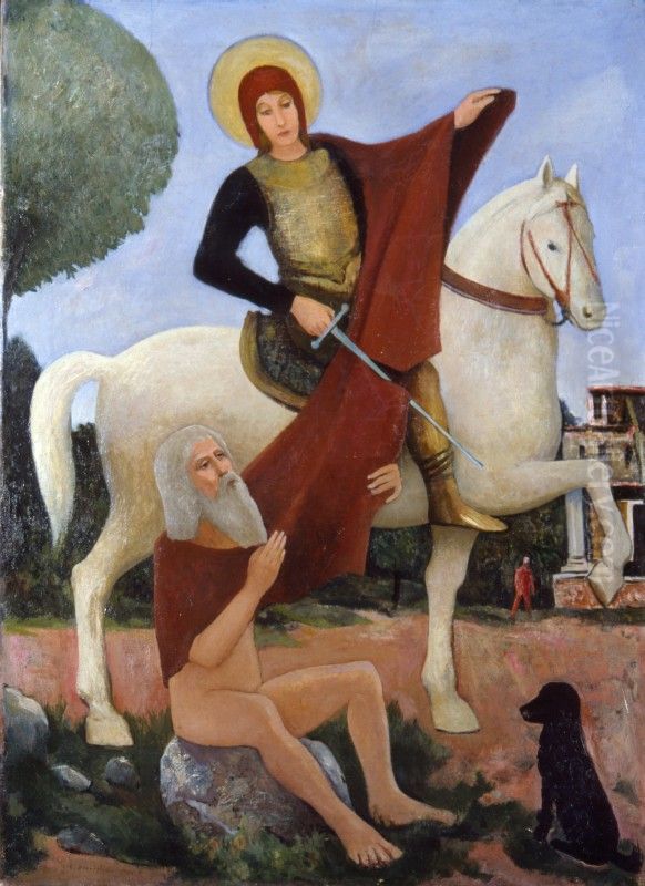 Martin of Tours Oil Painting by Cesare Breveglieri