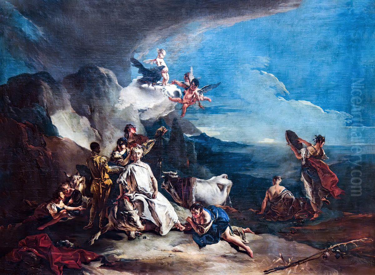 Rape of Europa Oil Painting by Giovanni Battista Tiepolo