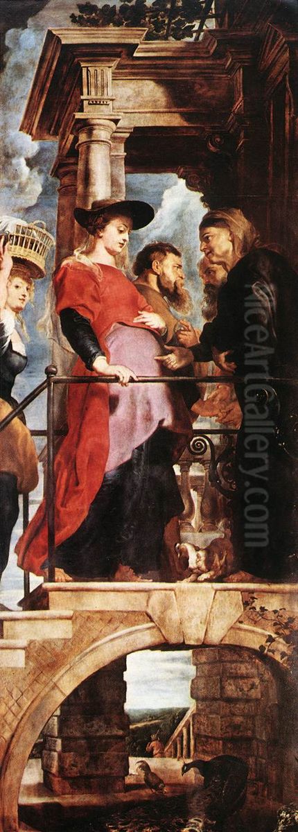 Descent from the Cross (left wing) Oil Painting by (studio of) Rubens, Peter Paul