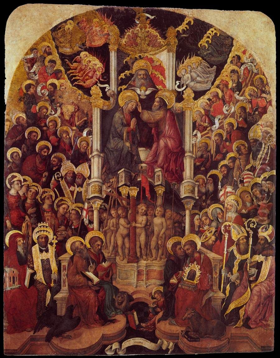 Coronation of the Virgin Oil Painting by Michele Giambono