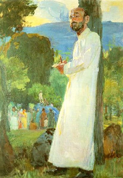 Komitas Oil Painting by Yeghishe Tadevosyan