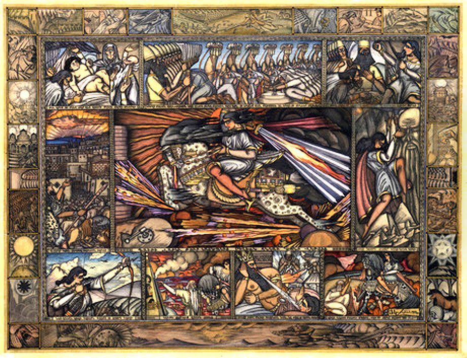 David of Sassoon Oil Painting by Hakob Kojoyan