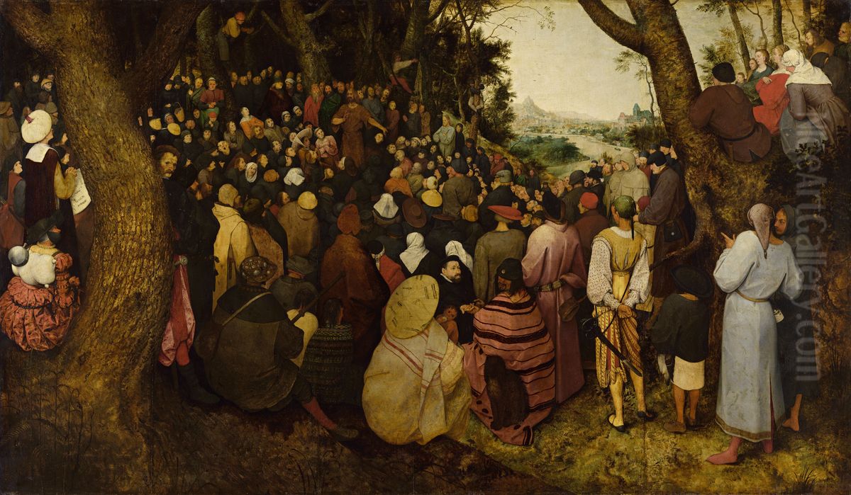 De prediking van Johannes de Doper Oil Painting by Pieter Brueghel the Elder