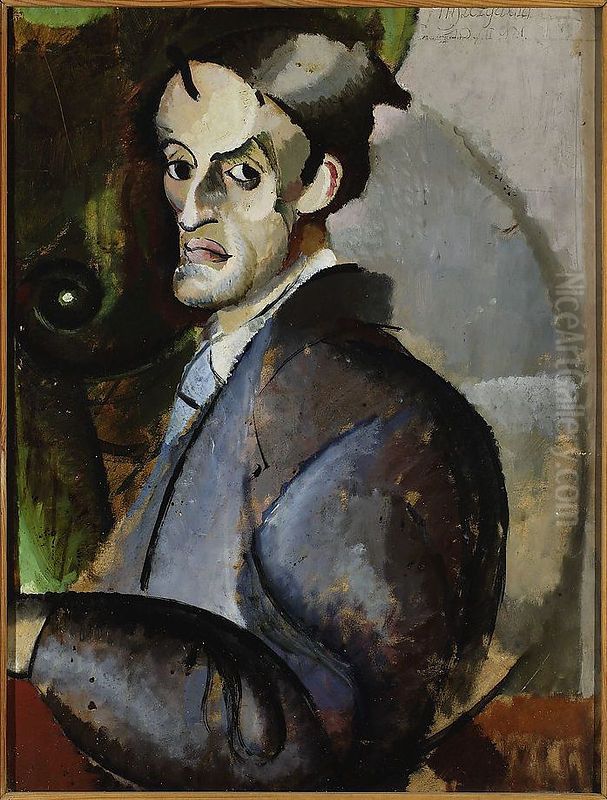 Autoportret Oil Painting by Marian Szczyrbula