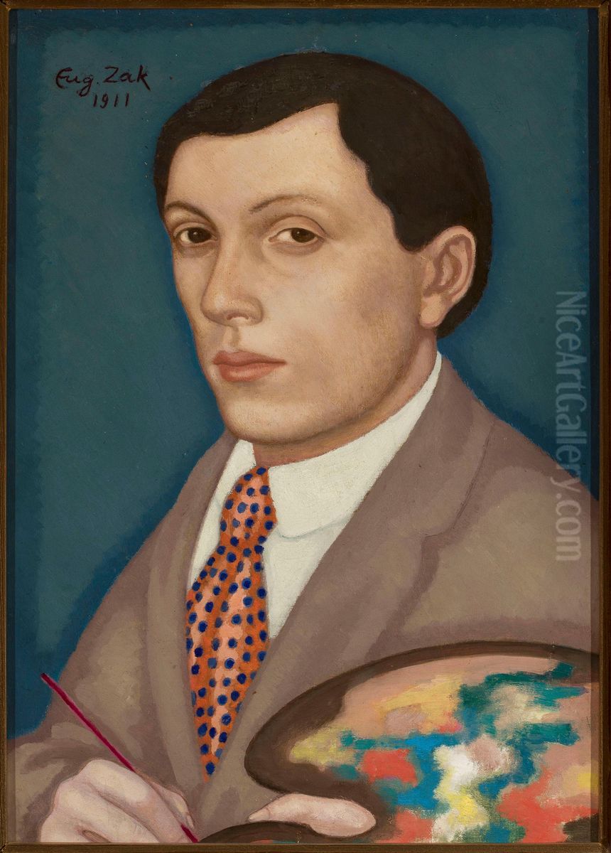 Autoportret Oil Painting by Eugeniusz Zak