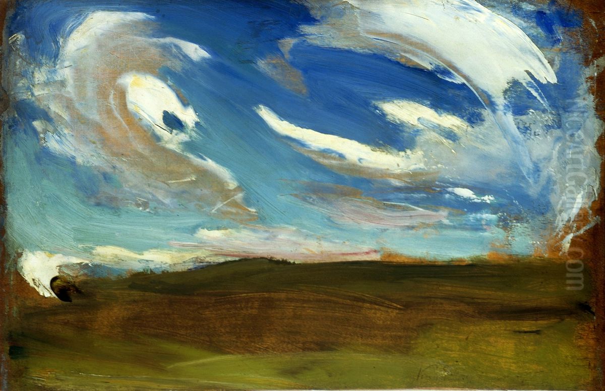 Clouds, sketch Oil Painting by Konrad Krzyzanowski