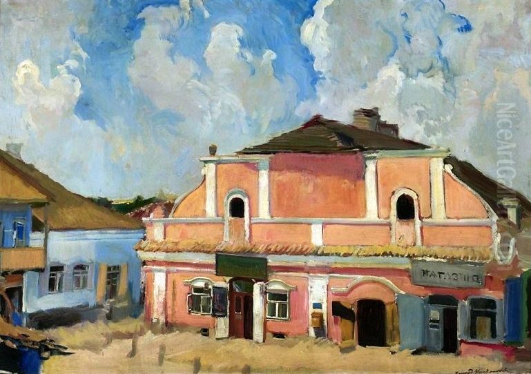 View of Berestechko Oil Painting by Konrad Krzyzanowski