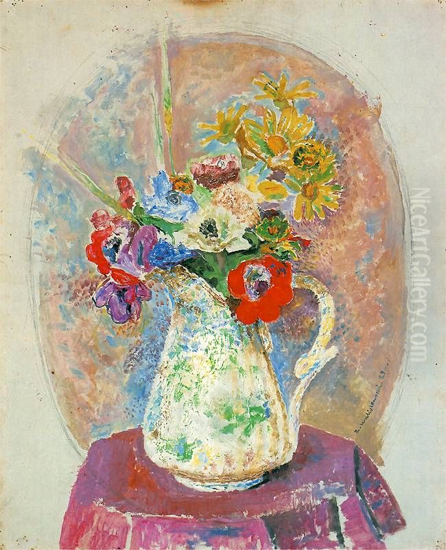 Kwiaty. Oil Painting by Zygmunt Waliszewski