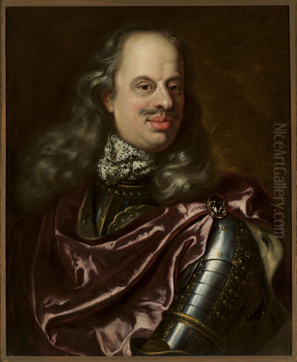 Portret Cosimo III de' Medici (1642-1723) Oil Painting by Jan Frans van Douven