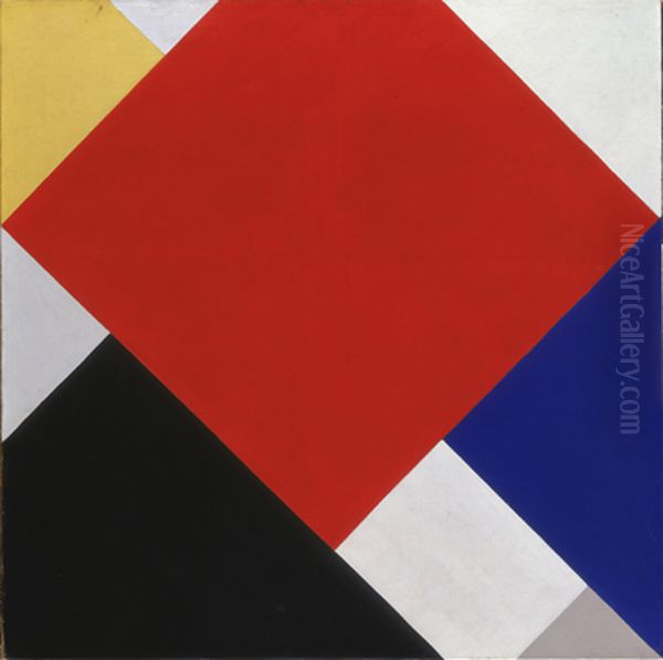Counter-composition V Oil Painting by Theo van Doesburg