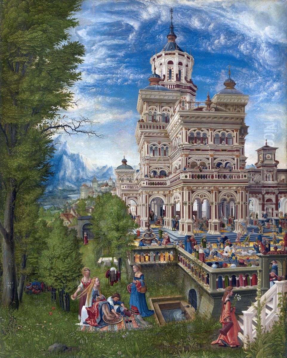 Susanna im Bade Oil Painting by Albrecht Altdorfer