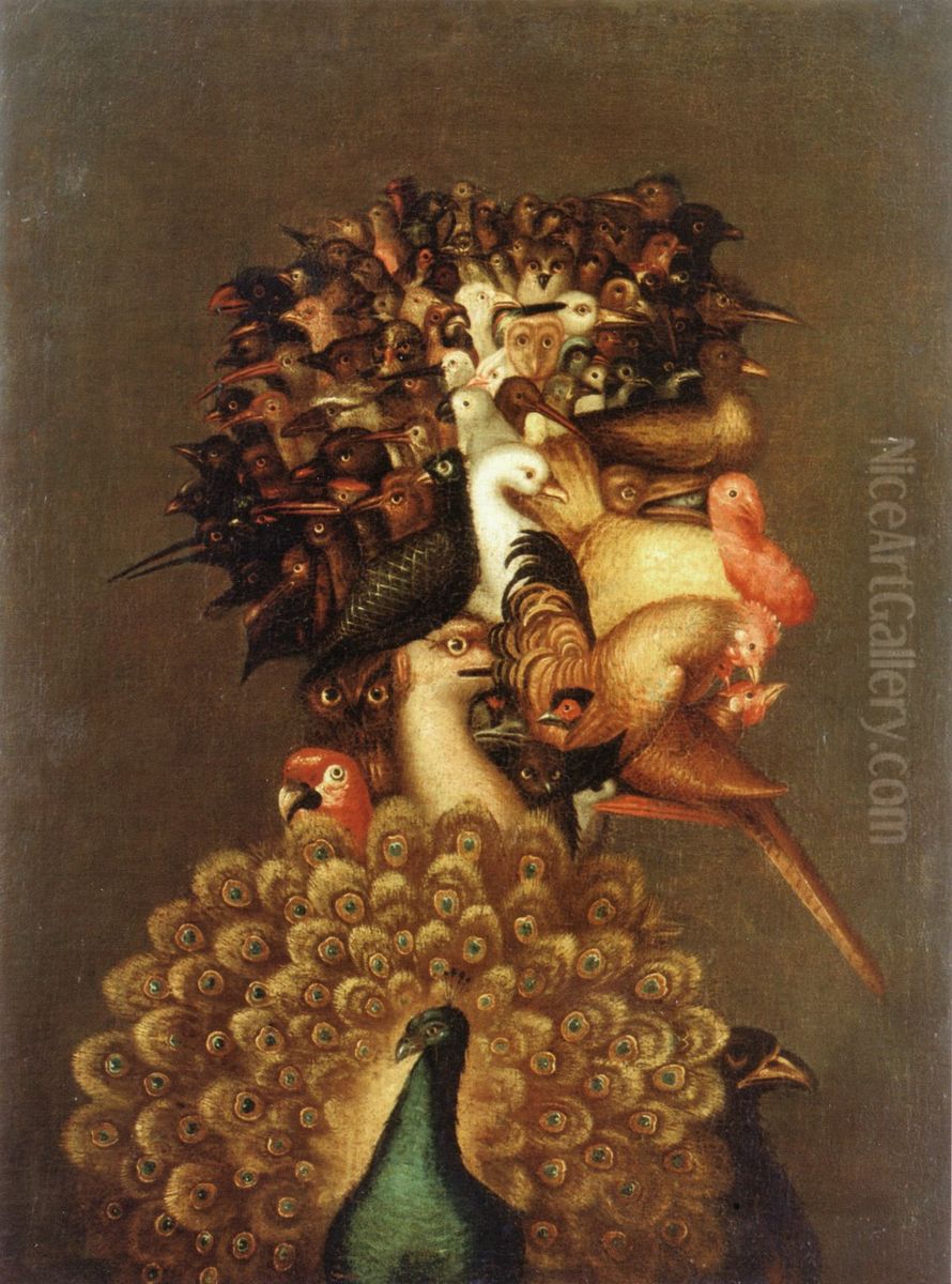 The Air Oil Painting by Giuseppe Arcimboldo