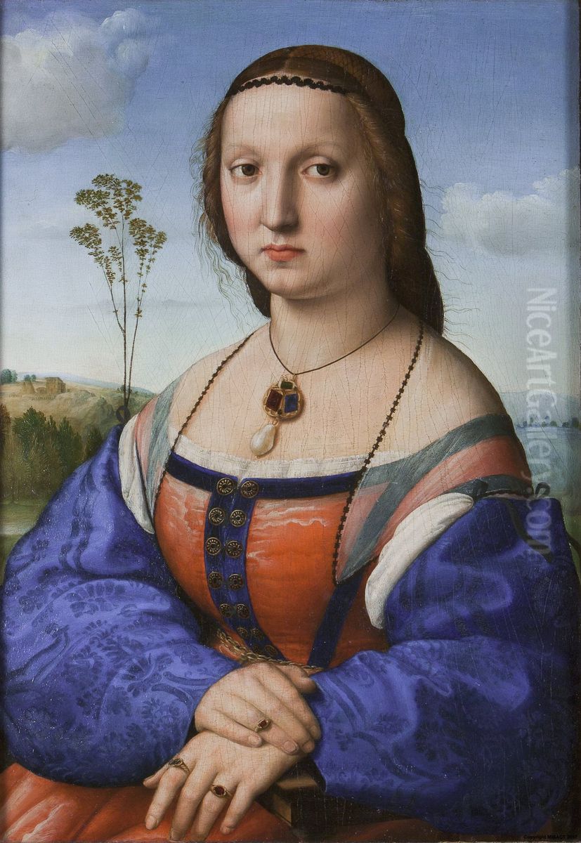 Ritratto di Maddalena Doni Oil Painting by Raphael