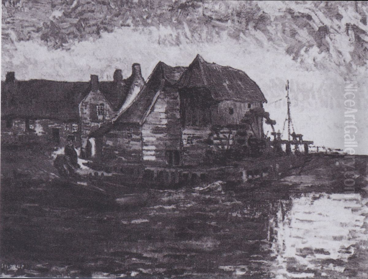 Wather mill in Gennep Oil Painting by Vincent Van Gogh