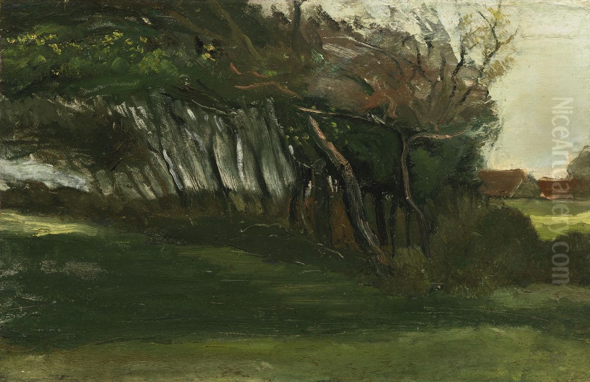 Landscape with Leaning Trees Oil Painting by Vincent Van Gogh