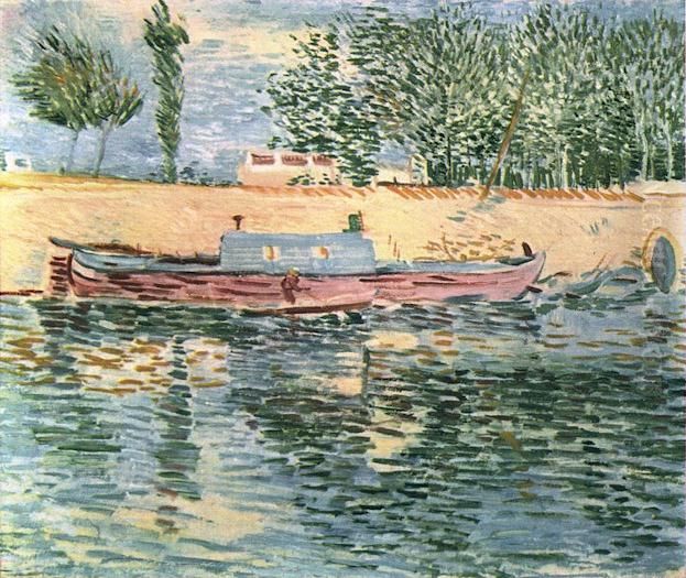 Seineufer mit Booten Oil Painting by Vincent Van Gogh