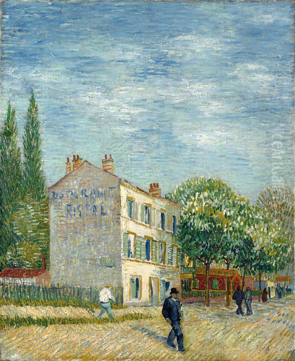 Le restaurant Rispal a Asnieres Oil Painting by Vincent Van Gogh