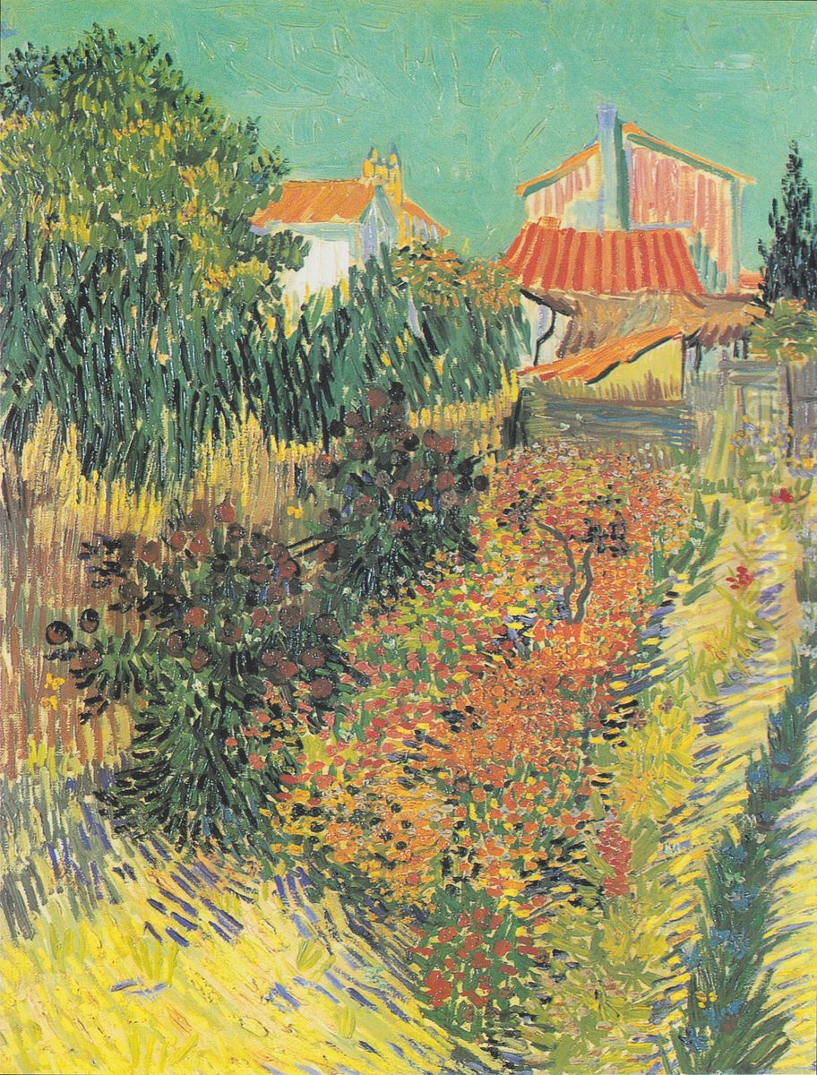 Noon or garden behind a house Oil Painting by Vincent Van Gogh