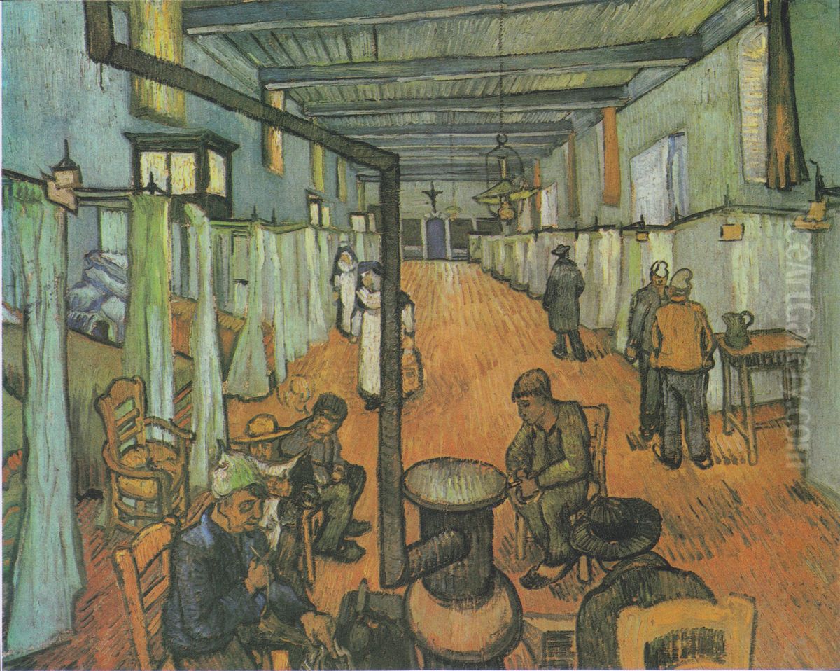 Schlafsaal im Hospital in Arles Oil Painting by Vincent Van Gogh