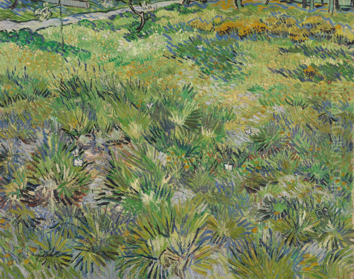 Long Grass with Butterflies Oil Painting by Vincent Van Gogh