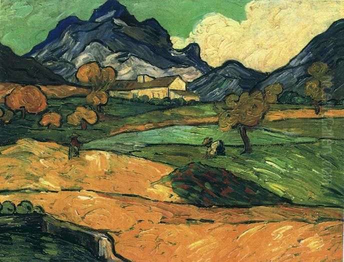 View to the Mont Gaussier Oil Painting by Vincent Van Gogh