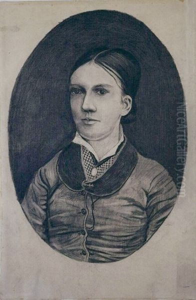 Portrait of Willemina Jacoba ('Willemien') van Gogh Oil Painting by Vincent Van Gogh