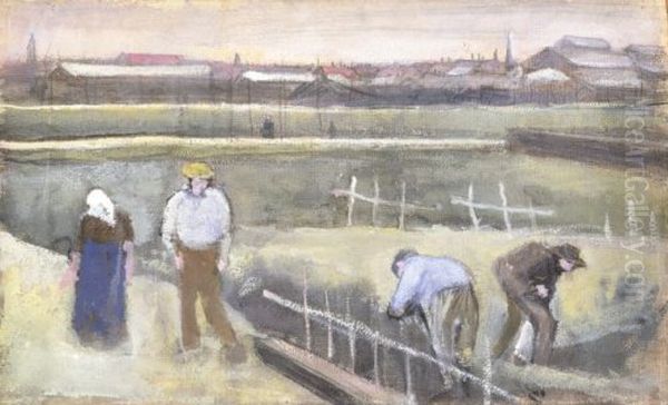 Diggers in Schenkweg Oil Painting by Vincent Van Gogh