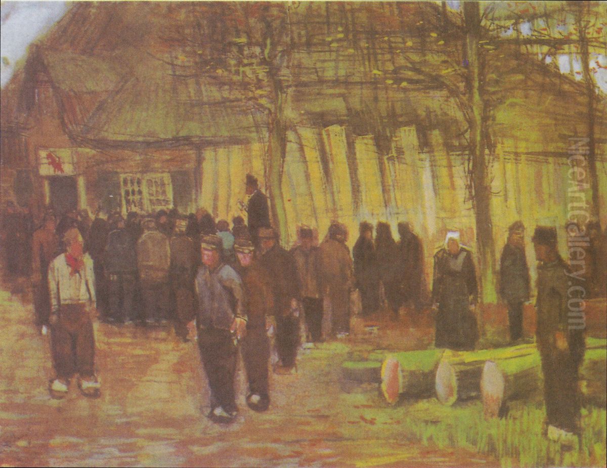 The timber auction Oil Painting by Vincent Van Gogh